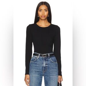 Bobi Los Angeles Long Sleeve Tee in Black size XS